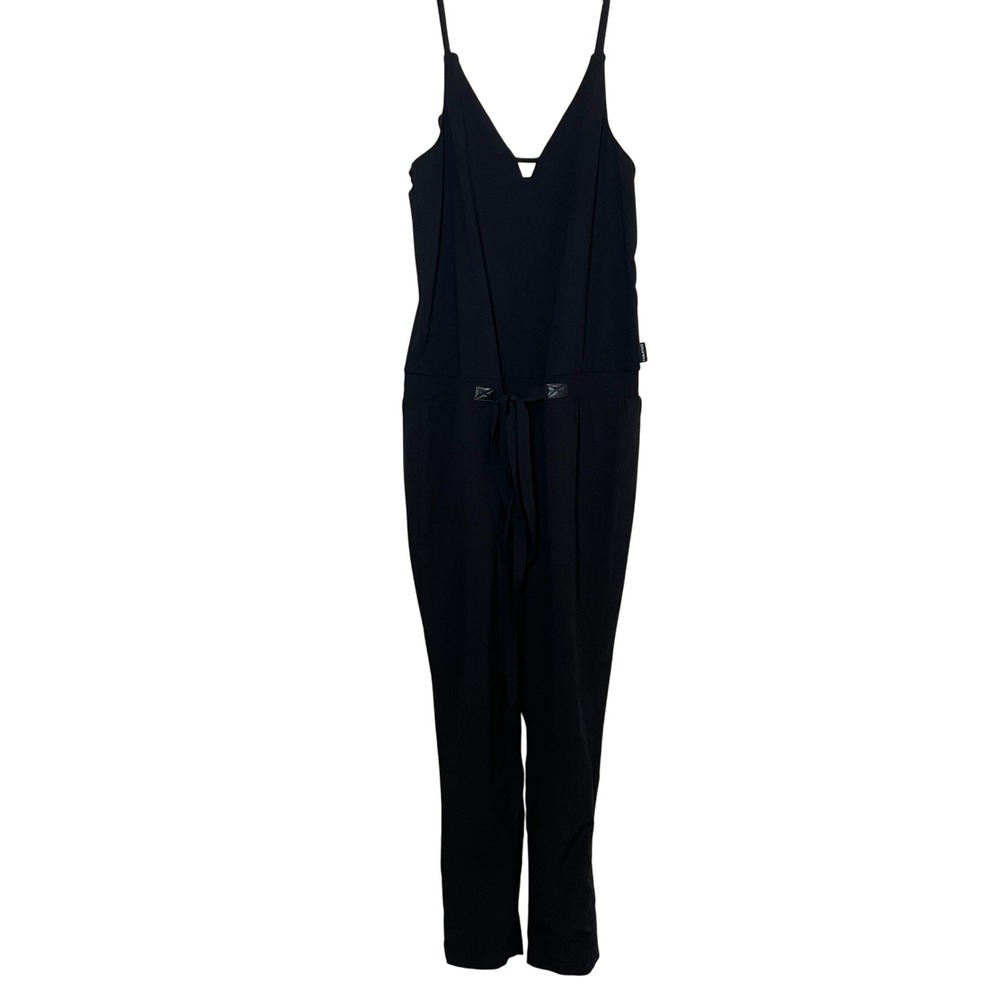 Fabletics Womens Parker Jumpsuit Black Sleeveless Small‎ Athleisure Comfort Chic